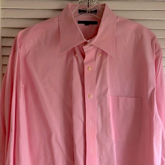 Tommy Hilfiger Other - Tommy Hilfiger Classic Pink Check Dress Shirt, Size L (16.5, 34-35)